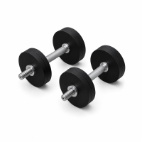 Гантелі металеві розбірні HardSport 2х18 кг, чорний, код: HS50286