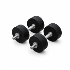 Гантелі металеві розбірні HardSport 2х20 кг, чорний, код: HS50287