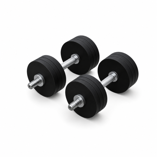 Гантелі металеві розбірні HardSport 2х20 кг, чорний, код: HS50287