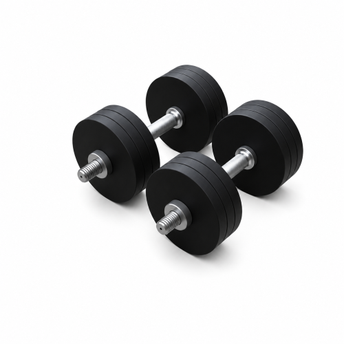 Гантелі металеві розбірні HardSport 2х22 кг, чорний, код: HS50288