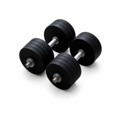 Гантелі металеві розбірні HardSport 2х30 кг, чорний, код: HS50292