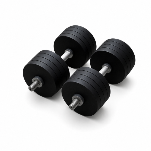 Гантелі металеві розбірні HardSport 2х32 кг, чорний, код: HS50293