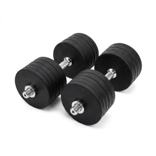 Гантелі металеві розбірні HardSport 2х40 кг, чорний, код: HS50297