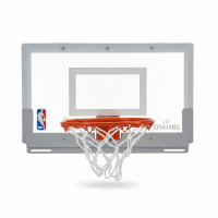 Щит баскетбольний Spalding NBA Arena Slam 180 з кільцем та сіткою кріпленням на двері, код: 56103CN