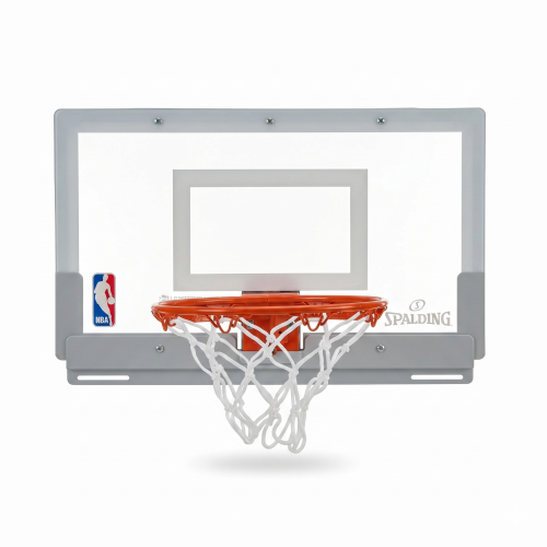 Щит баскетбольний Spalding NBA Arena Slam 180 з кільцем та сіткою кріпленням на двері, код: 56103CN