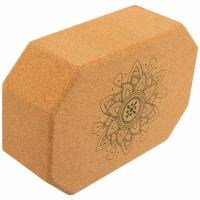Блок для йоги пробковий Bloom 225x150x75 мм, коричневий, код: LB7122