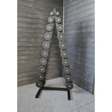Ряд гантельний BioGym Black 1-10 кг (10 пар зі стійкою), код: 055095-RN