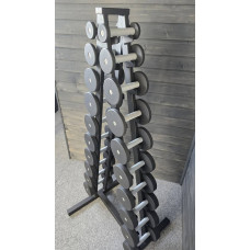Ряд гантельний BioGym Black 1-10 кг (10 пар зі стійкою), код: 055095-RN