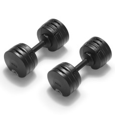 Гантелі набірні NUO S224 2х2-24 кг black, код: NBS224BLA