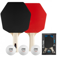 Набір для настільного тенісу Stiga Sonic V2 Cybershape 2 Bats 3 Balls (1210-1206-35), код: 931946-SVA