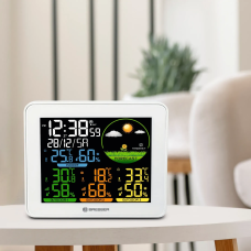 Метеостанція Bresser Colour Weather Station with 3 Sensors (9600028/13452), код: 932127-SVA