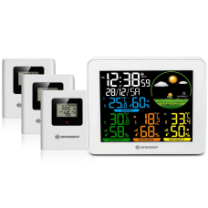 Метеостанція Bresser Colour Weather Station with 3 Sensors (9600028/13452), код: 932127-SVA