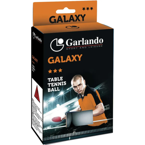 М'ячі для настільного тенісу 6 шт. Garlando Galaxy 3 Stars (2C4-119), код: 929523-SVA