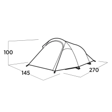 Намет двомісний Easy Camp Reindal 2 (120471), код: 931543-SVA