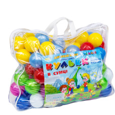 Комплект із 100 кульок Bamsic (7 см), код: 4820123761260-BS