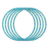 Комплект із 10 гімнастичних обручів Bamsic (53 см), код: 4820123766012-BS