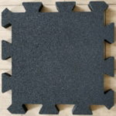 Гумова плитка UkrPlit Puzzle 20 мм (графіт), код: EG20G-PZ