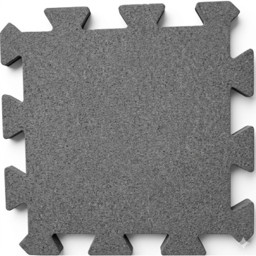 Гумова плитка UkrPlit Puzzle 20 мм (сірий), код: EG20GR-PZ