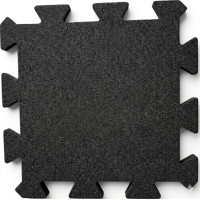 Гумова плитка UkrPlit Puzzle 30 мм (чорний), код: EG30T-PZ