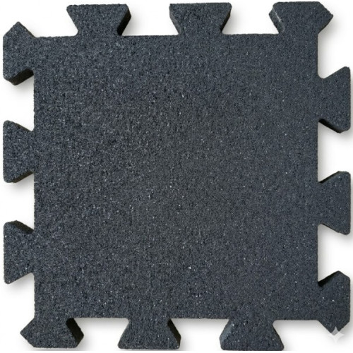 Гумова плитка UkrPlit Puzzle 30 мм (графіт), код: EG30G-PZ