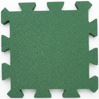 Гумова плитка UkrPlit Puzzle 30 мм (зелений), код: EG30GN-PZ