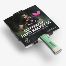Ракетка для настільного тенісу Butterfly HERO Racket S6 Sathiyan Gnanasekaran (6251760002), код: 932289-SVA