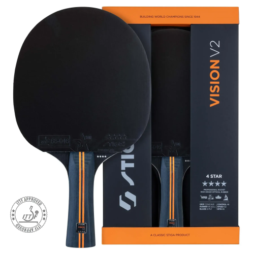 Ракетка для настільного тенісу Stiga Vision V2 4-Star FL (1214-1303-35), код: 932358-SVA