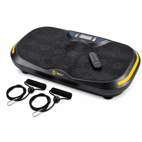 Віброплатформа 3D + пульт + еспандери BeSport BS-1008 Body Viber жовтий-чорний, код: 12000001008
