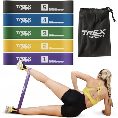 Набір резинок для фітнесу Trex Sport TX-065RBC 1-18кг, різнобарвний, код: 5902308233157