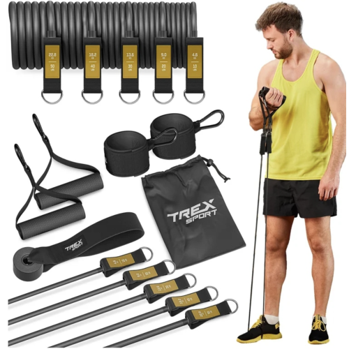 Набір резинок з еспандерами Trex Sport TX-050TS, чорний, код: 5902308233133