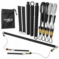 Палиця гімнастична з еспандерами Trex Sport TX-023TS 14-74кг, код: 5902308234864
