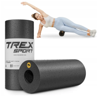 Роллер для кросфіту та масажу Trex Sport EPP 33x14см TX-033EPR чорний, код: 5902308233324
