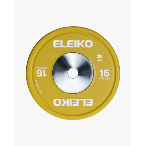 Диск змагальний для важкої атлетики Eleiko IWF 15 кг, код: 3085231-15-FH