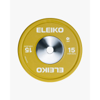 Диск тренувальний для важкої атлетики Eleiko IWF 15 кг, код: 3085440-15-FH