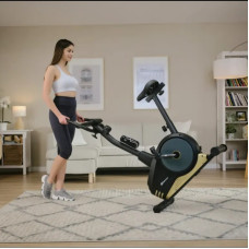 Велотренажер магнітний Hop-Sport HS-2080 Spark золотистий чорний, код: 5902308216389