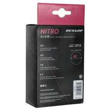 Набір м"ячів для настільного тенісу Dunlop Nitro Glow 40 6шт, різнокольоровий, код: DL679349N-S52