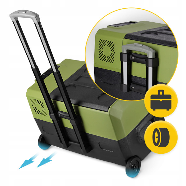 Холодильник туристичний компресорний Mountain Goat Xtreme 27.8 л електричний, переносний Black/Olive (P-5905973404884), код: P-5905973404884