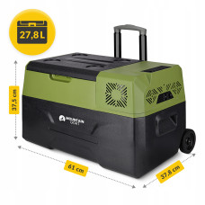 Холодильник туристичний компресорний Mountain Goat Xtreme 27.8 л електричний, переносний Black/Olive (P-5905973404884), код: P-5905973404884