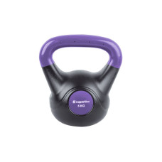 Гиря Insportline Kettlebel Dark 5 кг, чорно-фіолетовий, код: 10734-IN