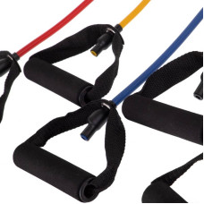 Еспандер багатофункціональний Zelart Resistance Band для фітнесу 5 джгутів у чохлі, код: ET-500-S52