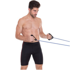 Еспандер багатофункціональний Zelart Resistance Band для фітнесу 5 джгутів у чохлі, код: ET-500-S52