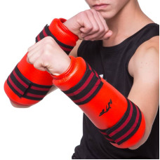 Захист гомілки і передпліччя FitBox L червоний, код: BO-4382_LR
