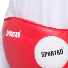 Пояс тренера SportKo L червоний, код: SP-4709_L_R