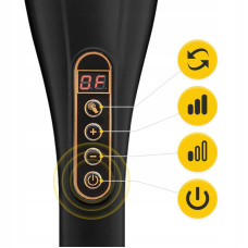Ручний вібраційний масажер для тіла 4Fizjo Long Stick 7 в 1 Black, код: P-5907739319142