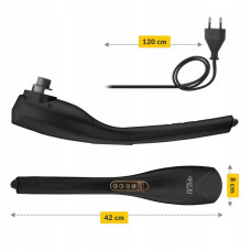 Ручний вібраційний масажер для тіла 4Fizjo Long Stick 7 в 1 Black, код: P-5907739319142