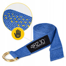Ремінь для йоги 4Fizjo 300 см, синій, код: P-5907739318435