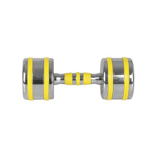 Гантель хромована Insportline Yellsteel 1х10 кг, жовтий, код: 20840-IN
