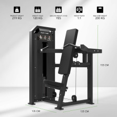 Жим від плечей Tunturi Platinum V, код: 25PVS12000-S25