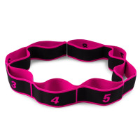 Еспандер з петлями для розтяжки PowerPlay Fitness Band (88*4см.), рожевий, код: PP_4311_Pink