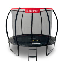 Батут Insportline Flea Pro 2440 мм, чорний-червоний, код: 23878-IN